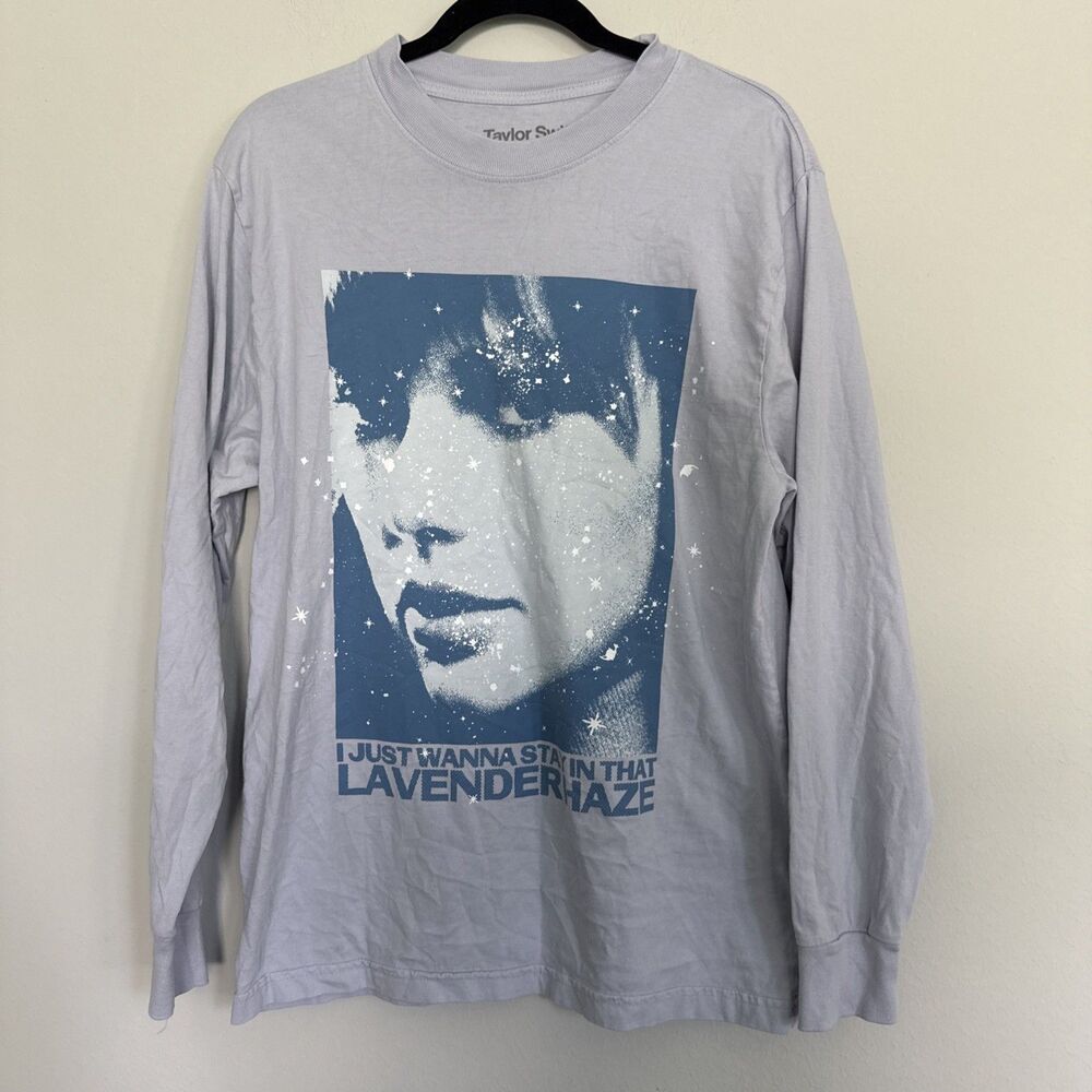 Taylor Swift Midnights Long Sleeve T-Shirt Lavender Haze, Medium